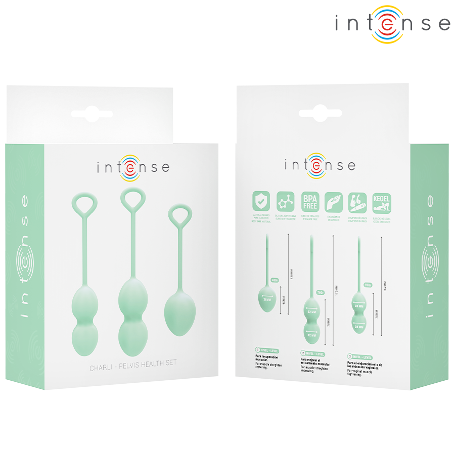 Intense Kit Palline Kegel Charli in Silicone Verde Chiaro - immagine 7