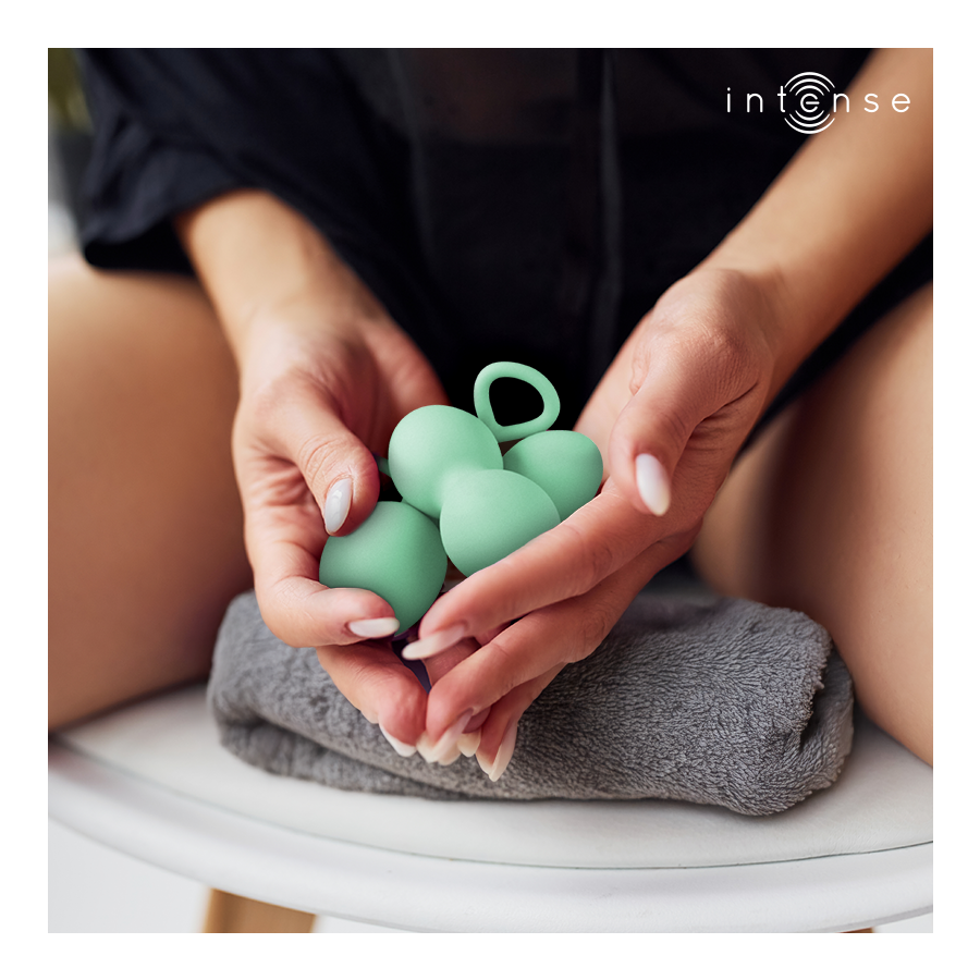 Intense Kit Palline Kegel Charli in Silicone Verde Chiaro - immagine 2