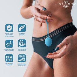 Intense Charli Blu - Kit Palline Kegel in Silicone Premium - immagine 6