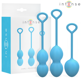 Intense Charli Blu - Kit Palline Kegel in Silicone Premium