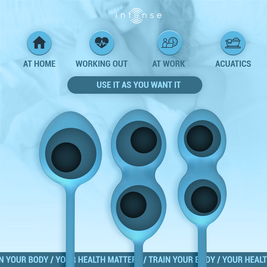 Intense Charli Blu - Kit Palline Kegel in Silicone Premium - immagine 3