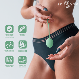 Intense Kit Palline Kegel Charli in Silicone Verde Chiaro - immagine 6