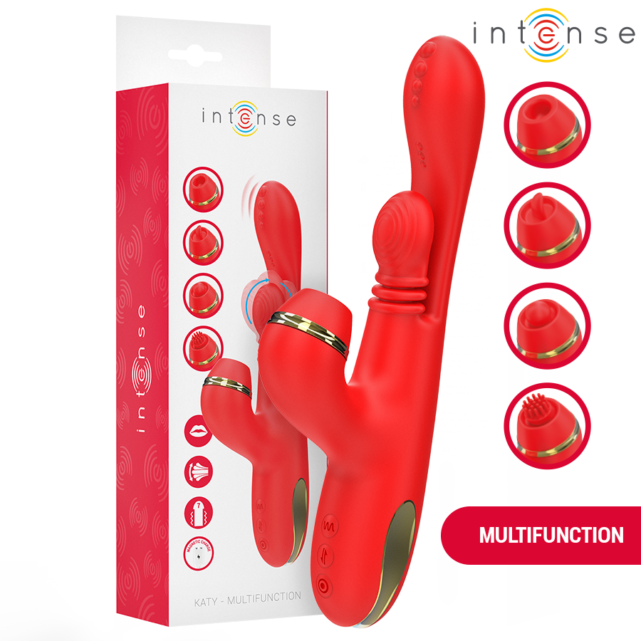 Stimolatore Clitorideo INTENSE con 4 Testine Intercambiabili