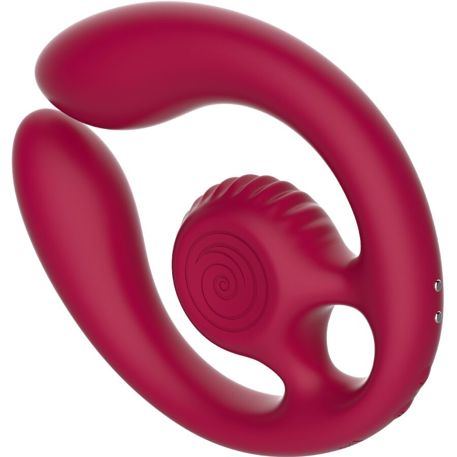 Snail Vibe Gizi Duo Stimolatore Premium Ricaricabile Bordeaux - immagine 3