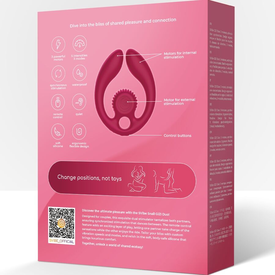 Snail Vibe Gizi Duo Stimolatore Premium Ricaricabile Bordeaux - immagine 9