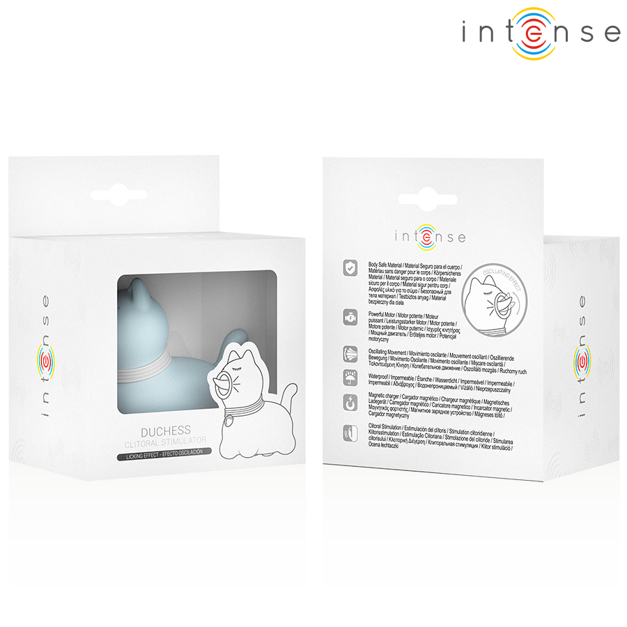 INTENSE - STIMOLATORE DUCHESS CON LINGUA ROTANTE 360º BLU