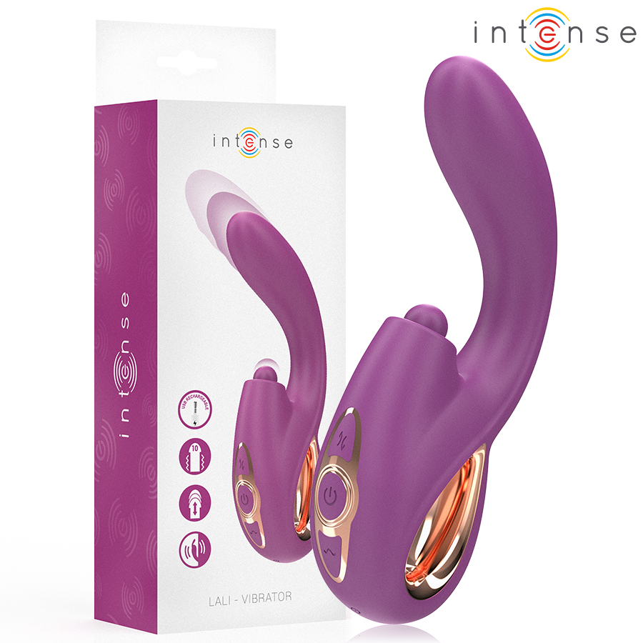 Intense Lali Vibratore Multifunzione Punto G Tapping e Thrust Viola