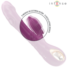 INTENSE - VIBRATORE MULTIFUNZIONE HALLE CON LINGUA STIMOLANTE A DELFINO VIOLA