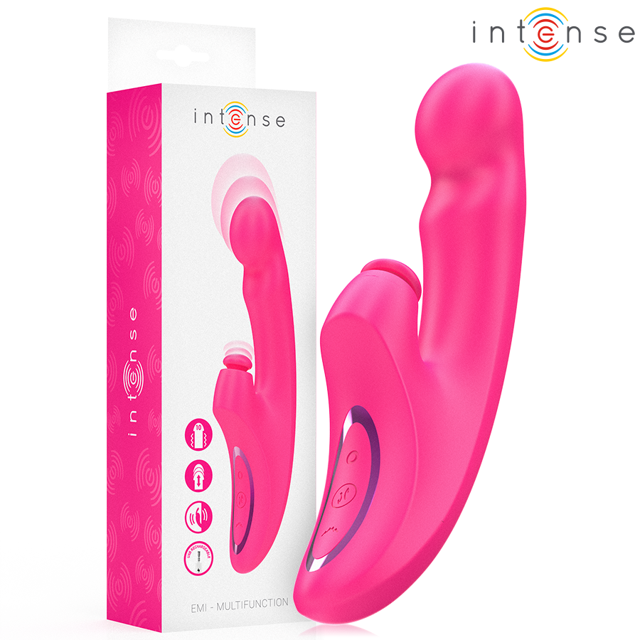 Intense Emi Vibratore Multifunzione 3 in 1 Rosa Premium