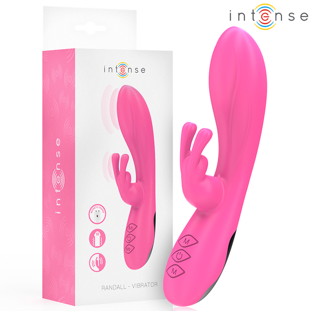 Intense Randall Rabbit Vibratore Doppio in Silicone Rosa