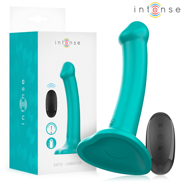 Control Intense Katie Vibratore con Ventosa e Telecomando Blu