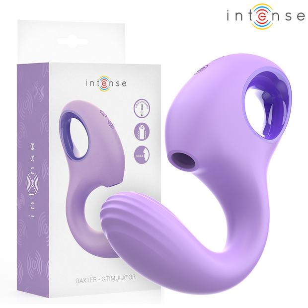 Intense Baxter Stimolatore d'Aria Vibrante in Silicone Viola