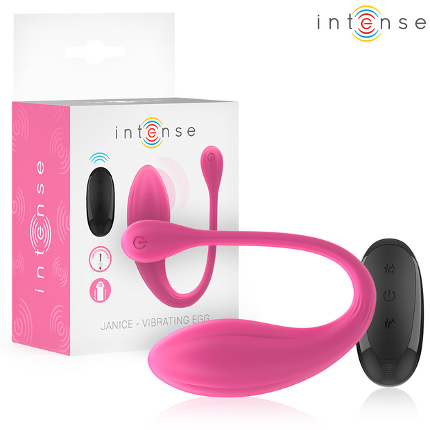Control Intense Janice U Vibratore Doppia Stimolazione Rosa con Telecomando