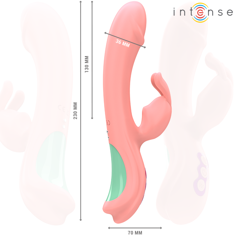 INTENSE - RACHEL RABBIT VIBRATOR 5 VIBRAZIONI ROSA