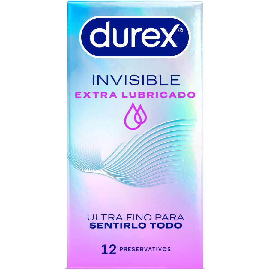 Durex Invisible Extra Lubrificati - 12 Preservativi Ultrasottili