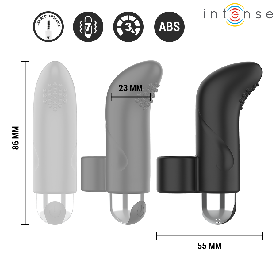 Fun Toys Intense Damiano Stimolatore da Dito Ricaricabile USB - immagine 3