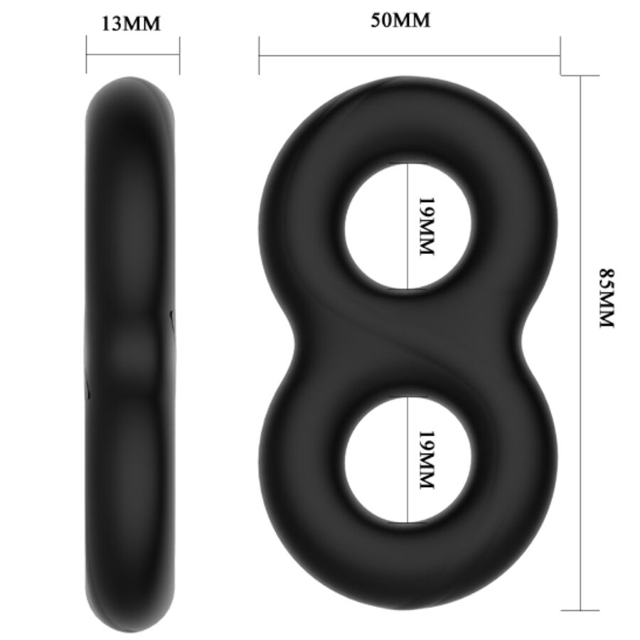 CRAZY BULL - DOPPIO ANELLO IN SILICONE MEDICO