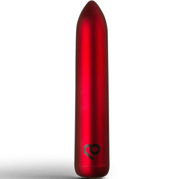 Rocks-Off Proiettile Vibrante Ricaricabile USB in Rosso Papavero
