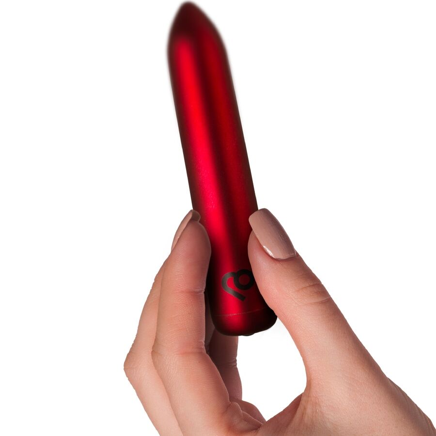 Rocks-Off Proiettile Vibrante Ricaricabile USB in Rosso Papavero - immagine 4