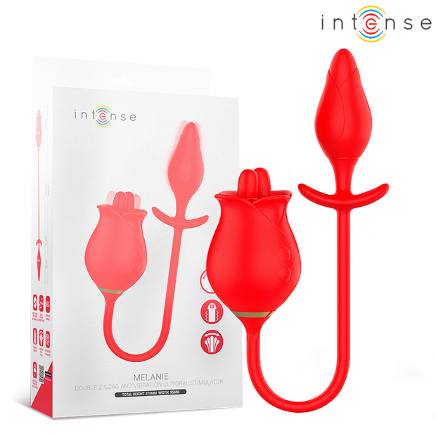 Intense Melanie Stimolatore Doppio con Lingua Zigzag Premium