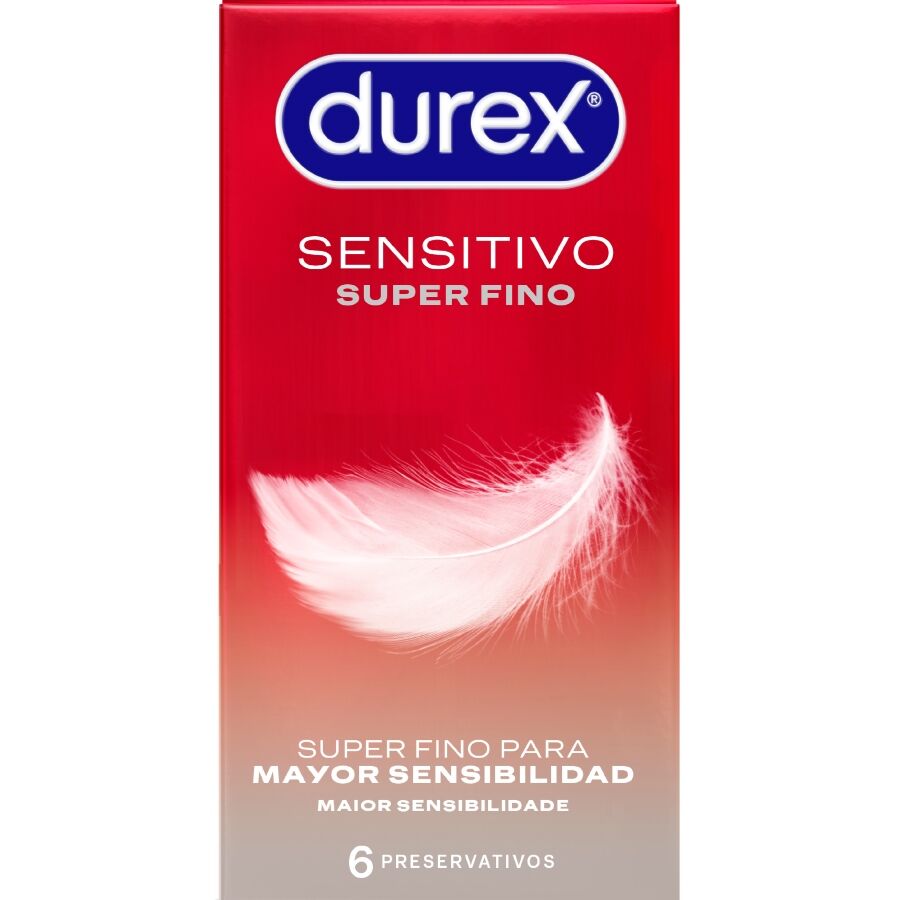 Durex Sensitive Super Sottili - Preservativi Extra Comfort 6 Pz