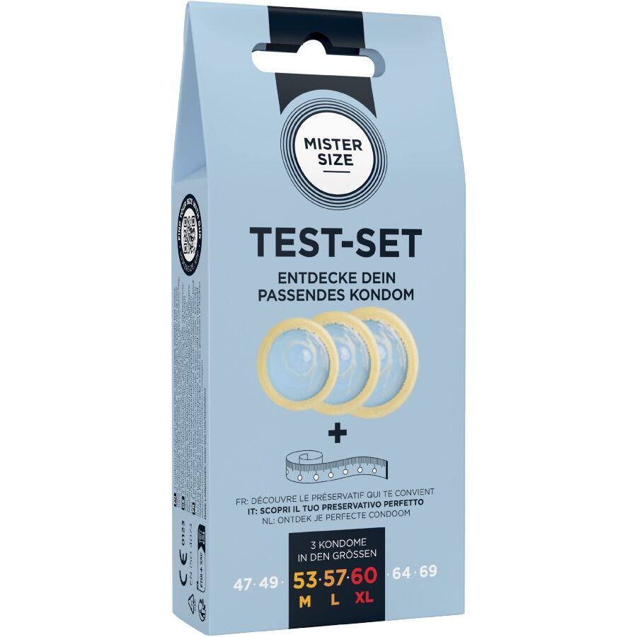 Mister Size Set Prova 3 Preservativi con Metro Misura Precisa - immagine 2