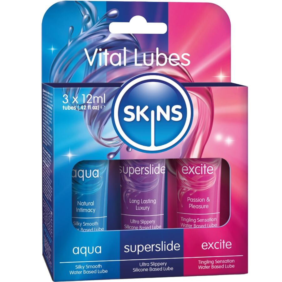 Skins Kit Lubrificanti Vitali Aqua Superslide Excite 3x12ml