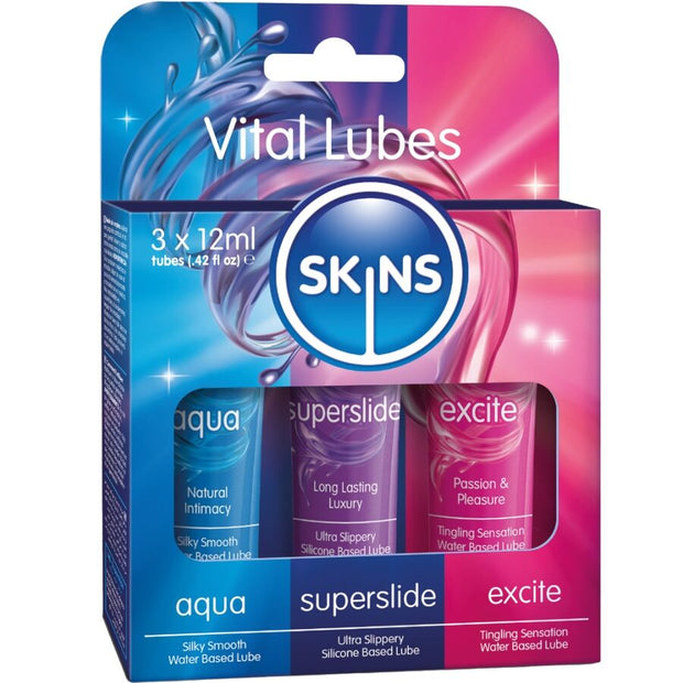Skins Kit Lubrificanti Vitali Aqua Superslide Excite 3x12ml
