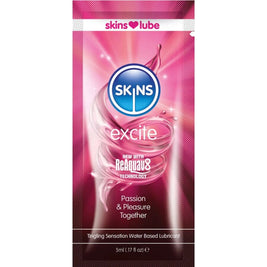 Skins Excite Lubrificante Monodose Base Acqua 5ml Premium