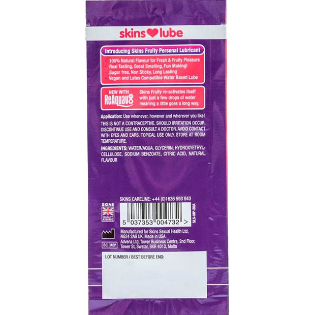 Skins Lubrificante Fruttato Mango e Passion Fruit Monodose 5ml - immagine 2