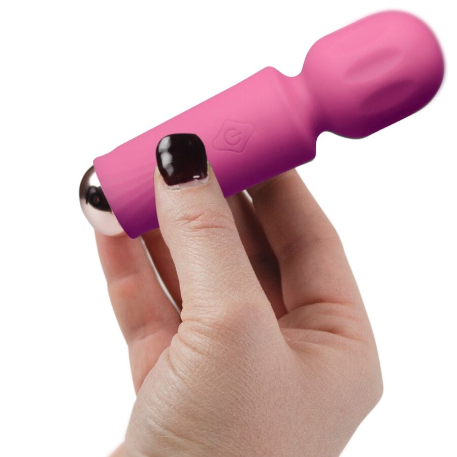 Rocks-Off Mini Wand Ricaricabile 16 Funzioni in Silicone Rosa - immagine 3