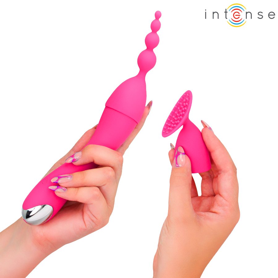Intense Cher Vibratore Premium con 20 Modalità e Testine Intercambiabili - immagine 6