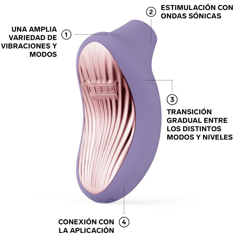 LELO SONA 3 Stimolatore Sonico Premium in Silicone Violet Dusk - immagine 4