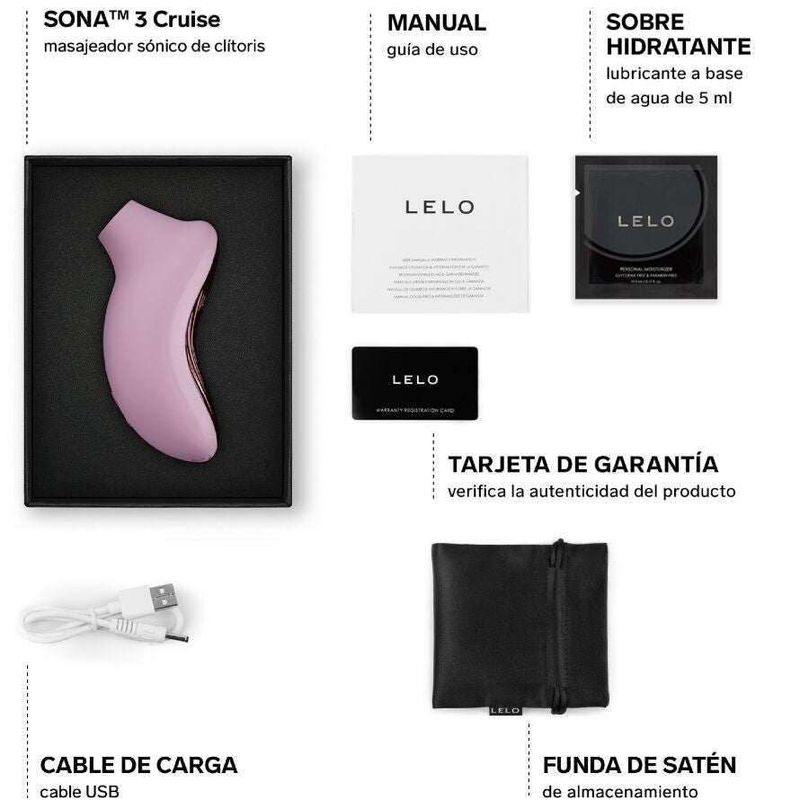LELO SONA 3 Cruise Stimolatore Sonico Premium Rosa Chiaro - immagine 5