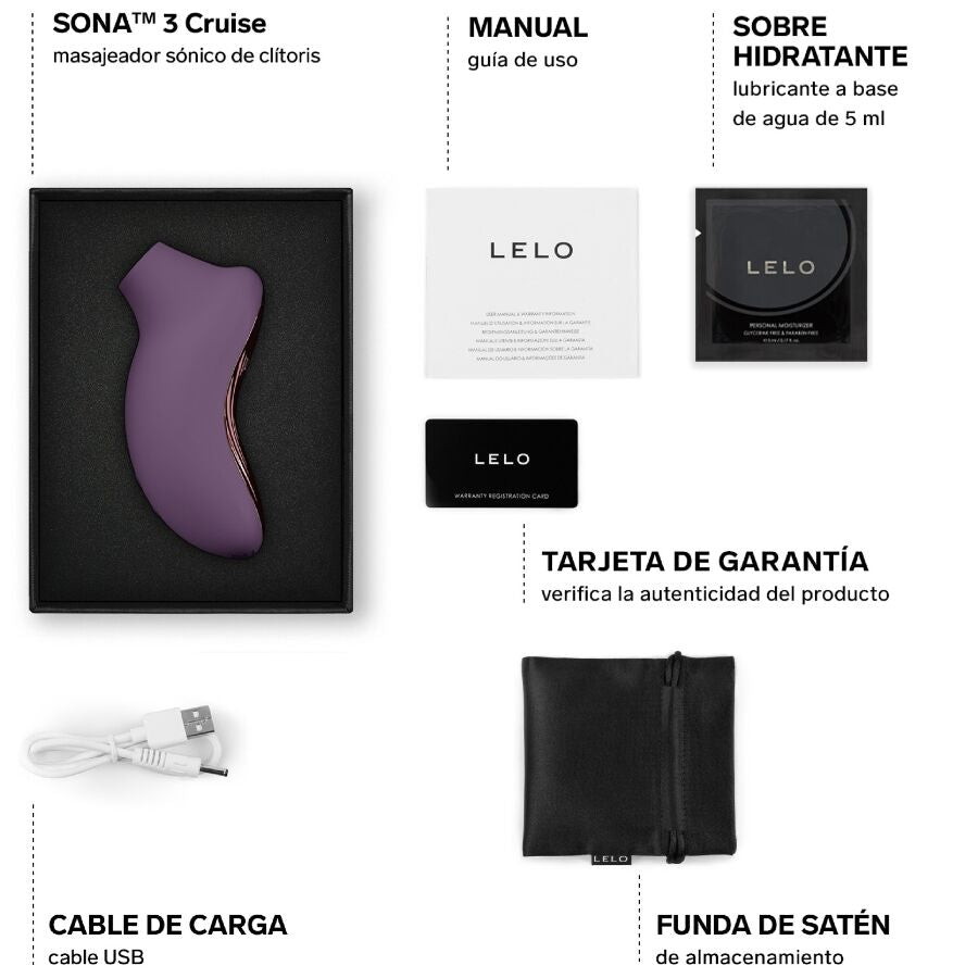LELO SONA 3 Cruise Stimolatore Sonico Premium Prugna - immagine 5