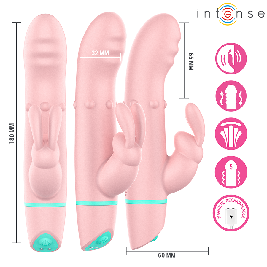 Intense Alvin Rabbit Vibratore Rotante e Oscillante Premium - immagine 5