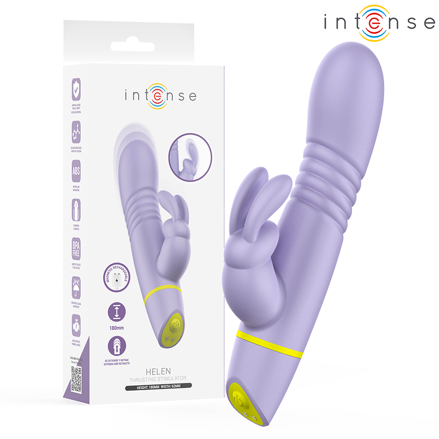 Intense Helen Rabbit Vibratore Doppio in Silicone Premium