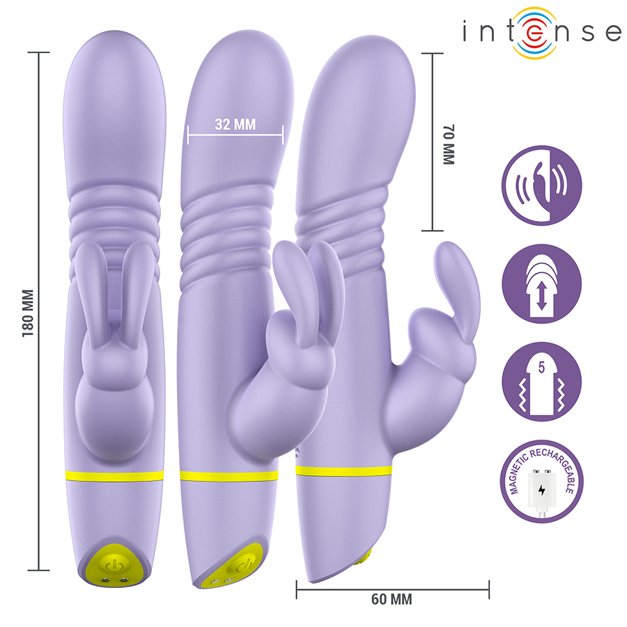 Intense Helen Rabbit Vibratore Doppio in Silicone Premium - immagine 5