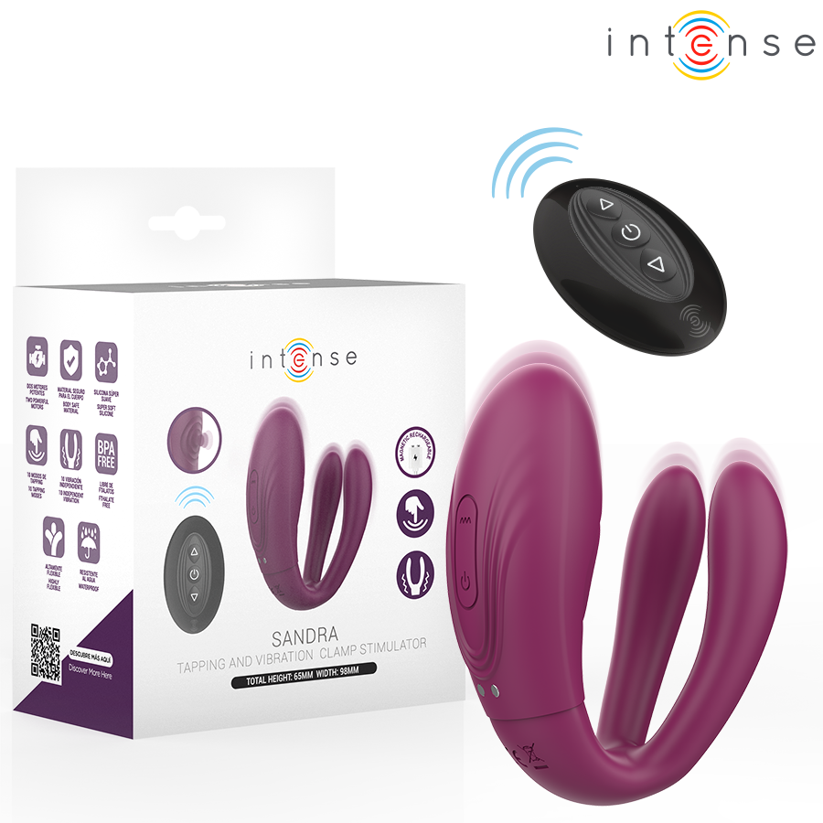 Control Intense Stimolatore a Morsetto con Vibrazione e Telecomando