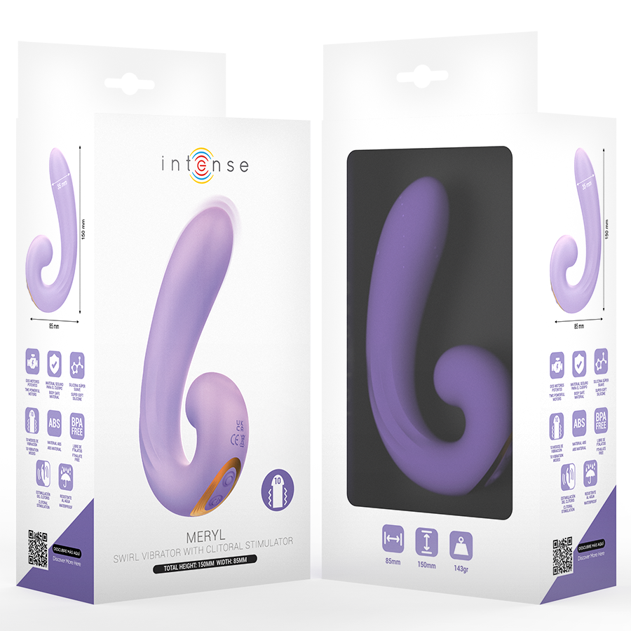 Intense Meryl Stimolatore Clitorideo Doppia Vibrazione Premium - immagine 4