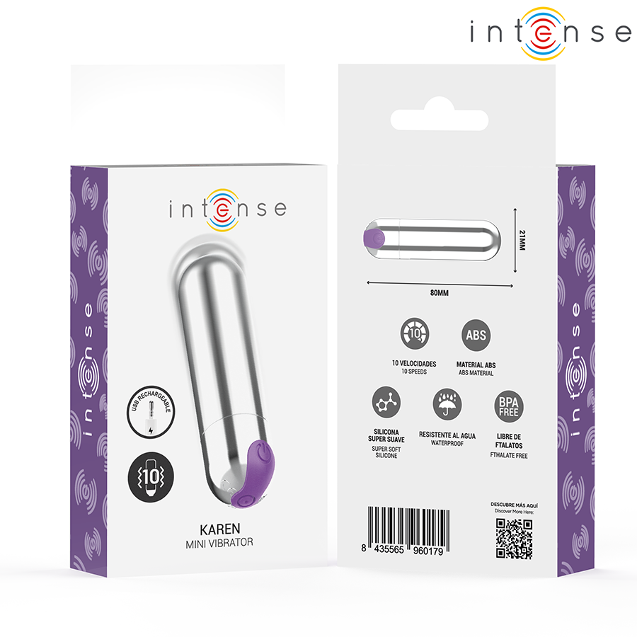 Fun Toys Intense Karen Mini Proiettile Vibrante Ricaricabile - immagine 7