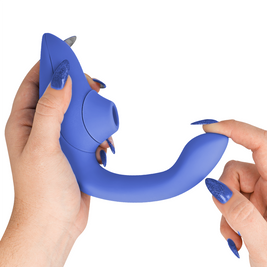Womanizer Blend Rabbit Vibrator Stimolatore in Blu Vibrante - immagine 4