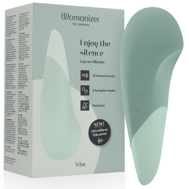 Womanizer Vibe Lay-On Vibratore Clitorideo Silenzioso Salvia