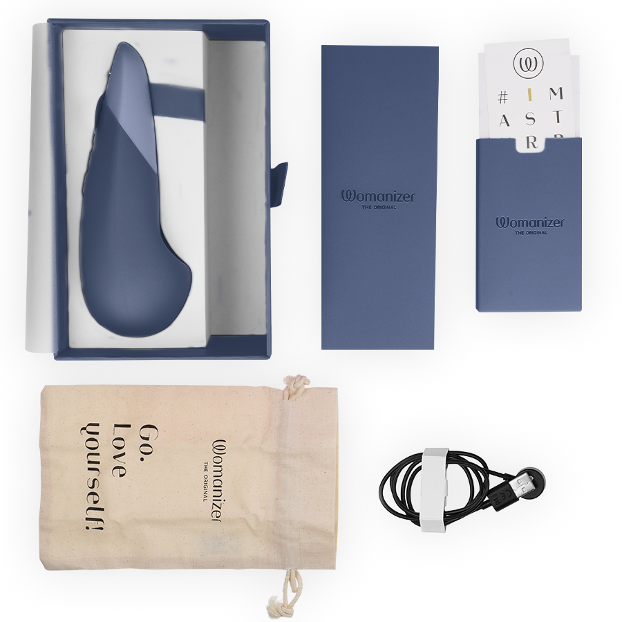 Womanizer Vibe Lay-On Vibratore Clitorideo Silenzioso Blu - immagine 6