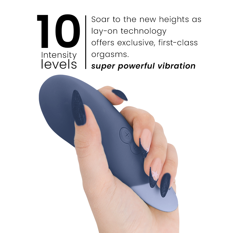 Womanizer Vibe Lay-On Vibratore Clitorideo Silenzioso Blu - immagine 5
