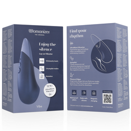 Womanizer Vibe Lay-On Vibratore Clitorideo Silenzioso Blu - immagine 7