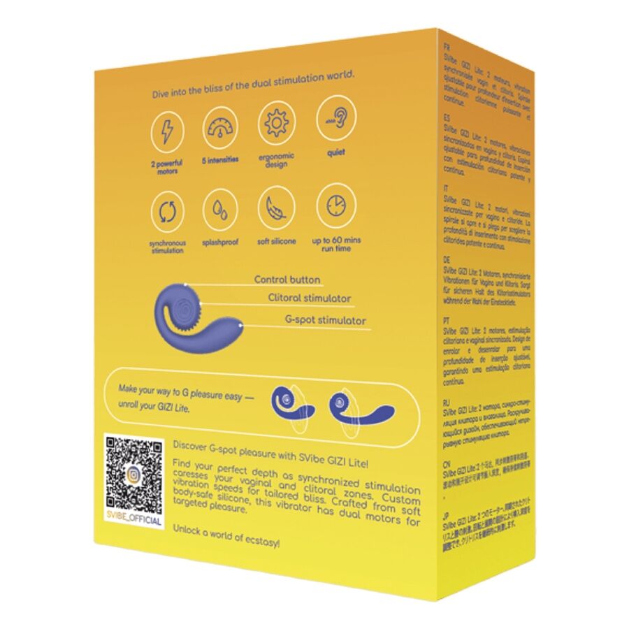 Snail Vibe Gizi Lite Vibratore Doppio Punto G Premium Viola - immagine 5