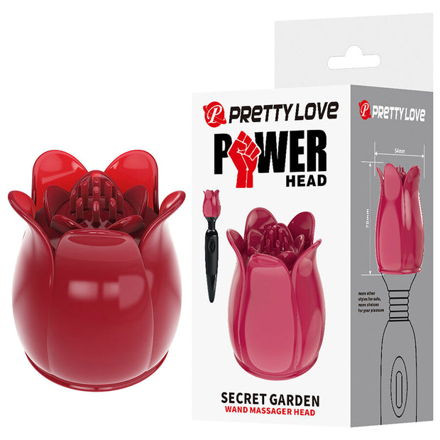 Intense Secret Garden Testina Massaggiante Rosa in Silicone - immagine 2