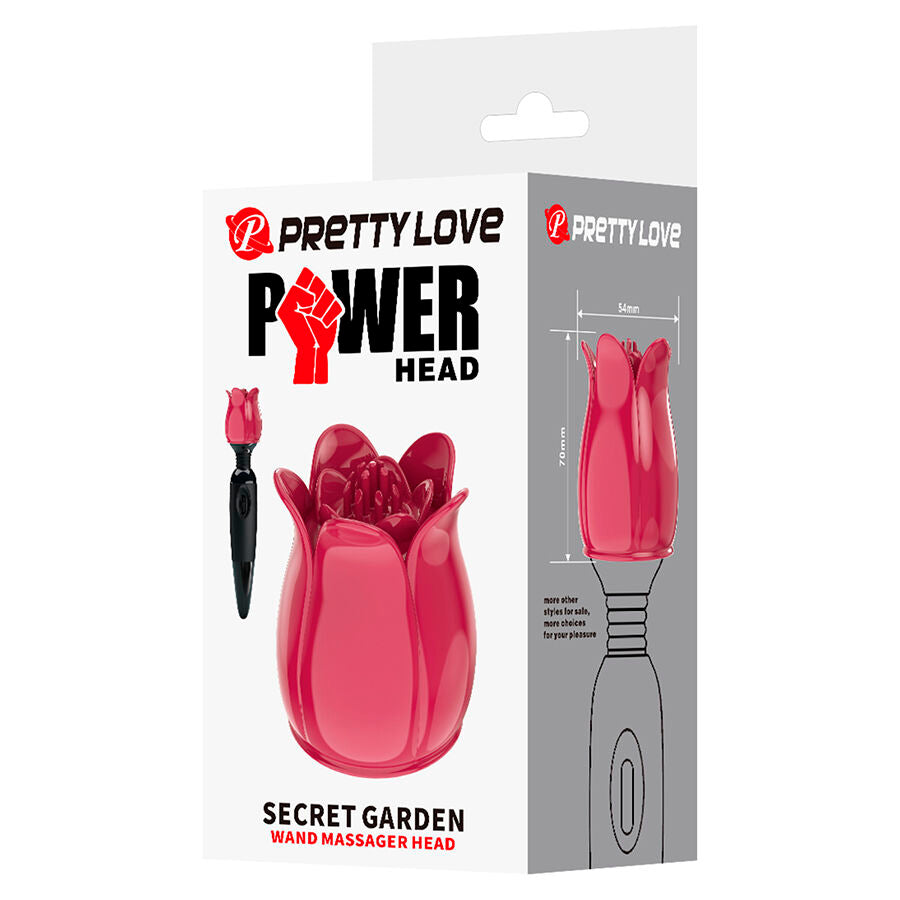 Intense Secret Garden Testina Massaggiante Rosa in Silicone - immagine 9
