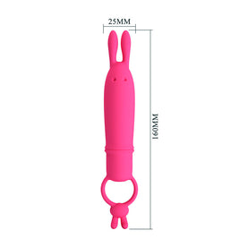 Pretty Love Delia Vibratore Doppio con Anello in Silicone - immagine 8